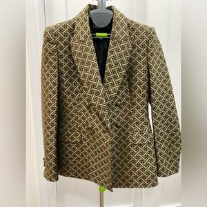 RARE Zara Geometric Jacquard Blazer